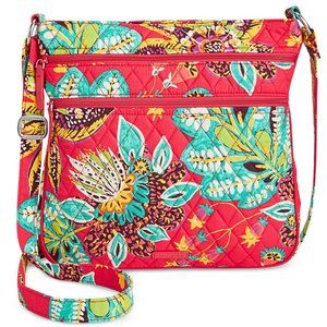 Rumba Quilted Triple Zip Hipster Crossbody Bag